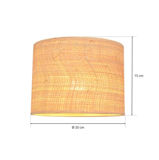 Lampenkap Abba E27 Ø20/hoogte 15 cm, rotan
