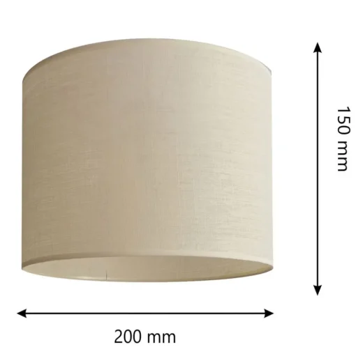 Lampenkap Alba, Ø 20 cm, E27, ecru