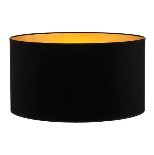 Lampenkap Alba, Ø 45 cm, E27, zwart/goud