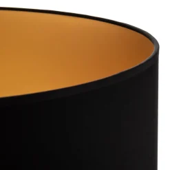 Lampenkap Alba, Ø 45 cm, E27, zwart/goud