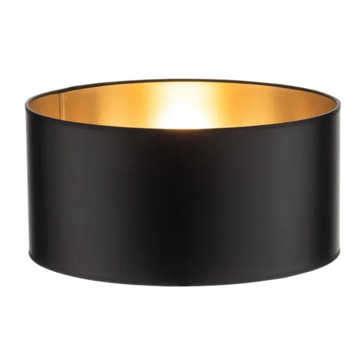 Lampenkap Alba, Ø 40 cm, E27, zwart/goud