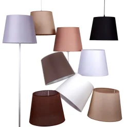 Lampenkap Classic L voor vloerlampen, wit/helder