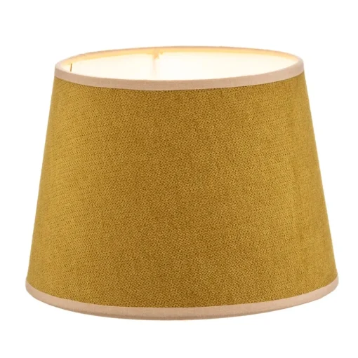 Lampenkap Classic S, geweven, mosterdgeel