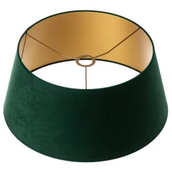 Lampenkap Cone hoogte 22,5 cm, donkergroen/goud
