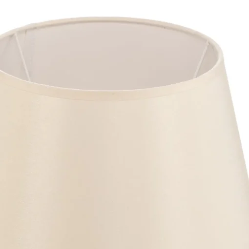 Lampenkap Cone hoogte 18 cm, chintz ecru/wit
