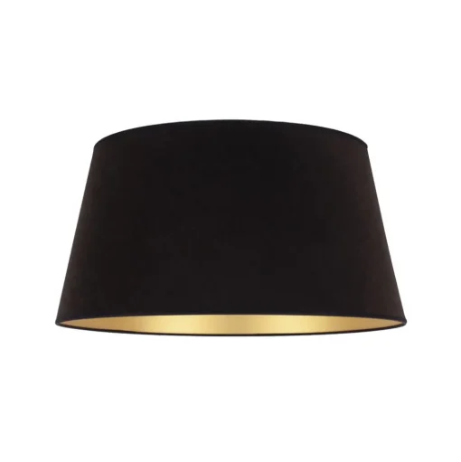 Lampenkap Cone hoogte 25,5 cm, zwart/goud