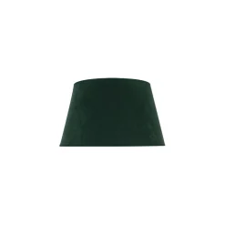Lampenkap Cone hoogte 18 cm, donkergroen/goud
