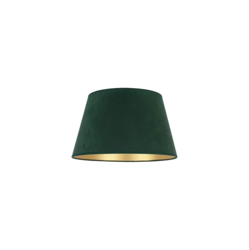 Lampenkap Cone hoogte 18 cm, donkergroen/goud