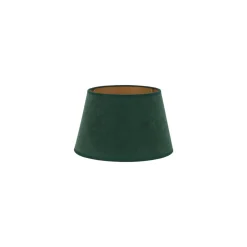 Lampenkap Cone hoogte 18 cm, donkergroen/goud