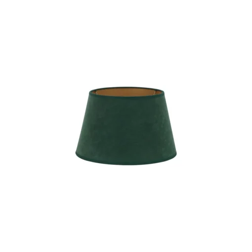 Lampenkap Cone hoogte 18 cm, donkergroen/goud