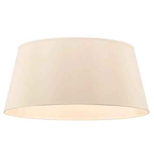 Lampenkap Cone hoogte 22,5 cm, chintz ecru/wit
