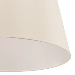 Lampenkap Cone hoogte 22,5 cm, chintz ecru/wit