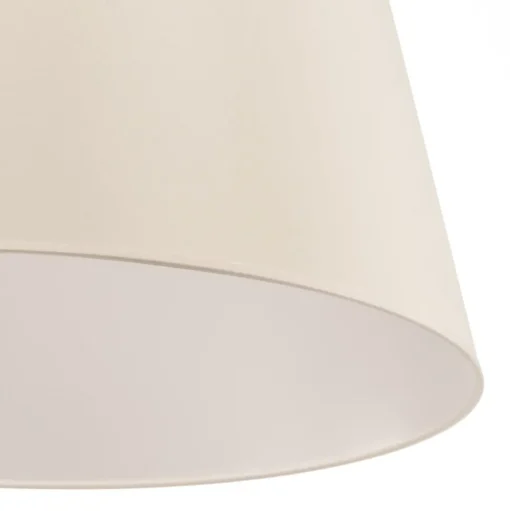Lampenkap Cone hoogte 22,5 cm, chintz ecru/wit