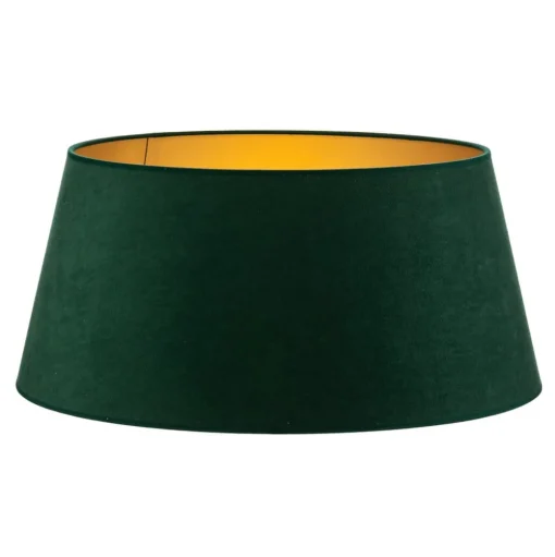 Lampenkap Cone hoogte 25,5 cm, donkergroen/goud