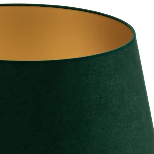 Lampenkap Cone hoogte 25,5 cm, donkergroen/goud