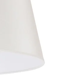 Lampenkap Cone hoogte 25,5 cm, chintz ecru/wit