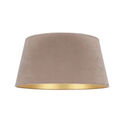 Lampenkap Cone hoogte 22,5 cm, ecru/goud