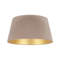 Lampenkap Cone hoogte 25,5 cm, beige/goud