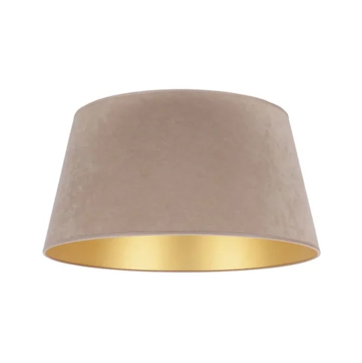 Lampenkap Cone hoogte 25,5 cm, beige/goud