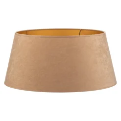Lampenkap Cone hoogte 25,5 cm, beige/goud
