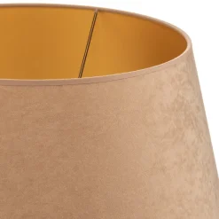 Lampenkap Cone hoogte 25,5 cm, beige/goud