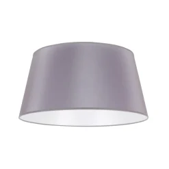 Lampenkap Cone hoogte 25,5 cm, chintz grijs/wit
