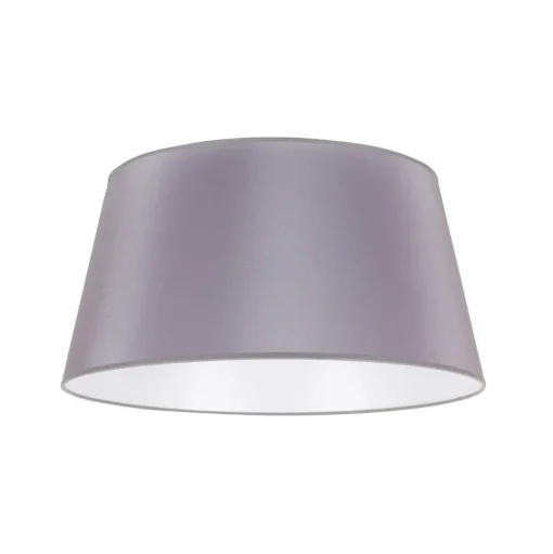 Lampenkap Cone hoogte 25,5 cm, chintz grijs/wit