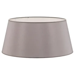 Lampenkap Cone hoogte 25,5 cm, chintz grijs/wit