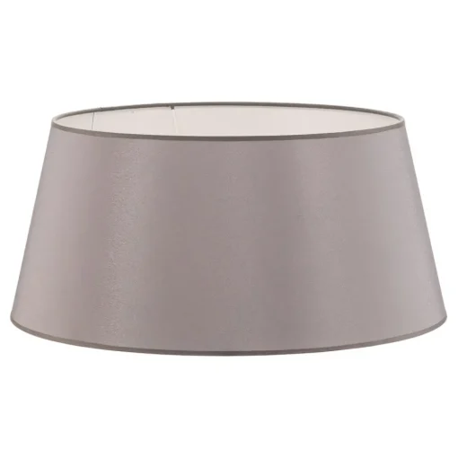 Lampenkap Cone hoogte 25,5 cm, chintz grijs/wit