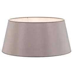 Lampenkap Cone hoogte 25,5 cm, chintz grijs/wit