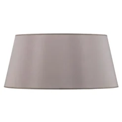 Lampenkap Cone hoogte 25,5 cm, chintz grijs/wit