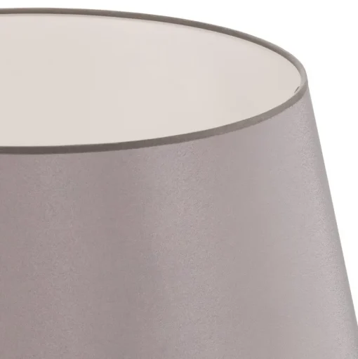 Lampenkap Cone hoogte 25,5 cm, chintz grijs/wit