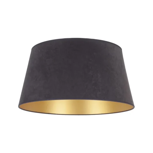 Lampenkap Cone hoogte 25,5 cm, ecru/goud
