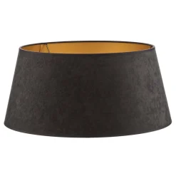 Lampenkap Cone hoogte 25,5 cm, grafiet/goud