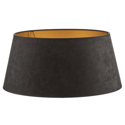 Lampenkap Cone hoogte 25,5 cm, grafiet/goud
