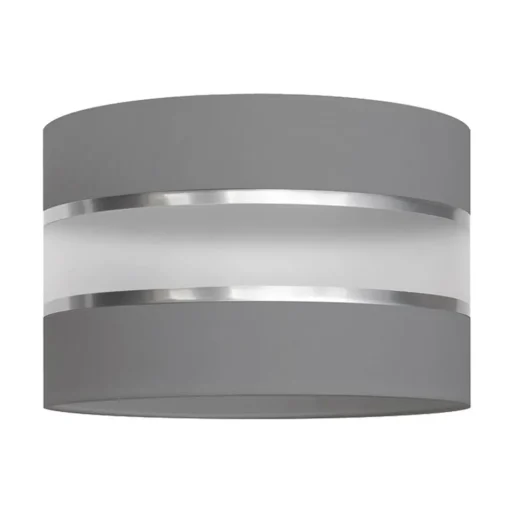 Lampenkap Helen E27 Ø25/hoogte 15cm grijs/zilver