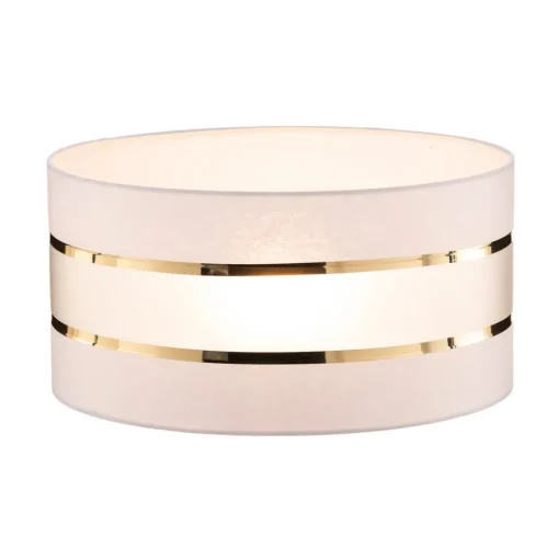 Lampenkap Helen E27 Ø40/hoogte 20cm wit/goud