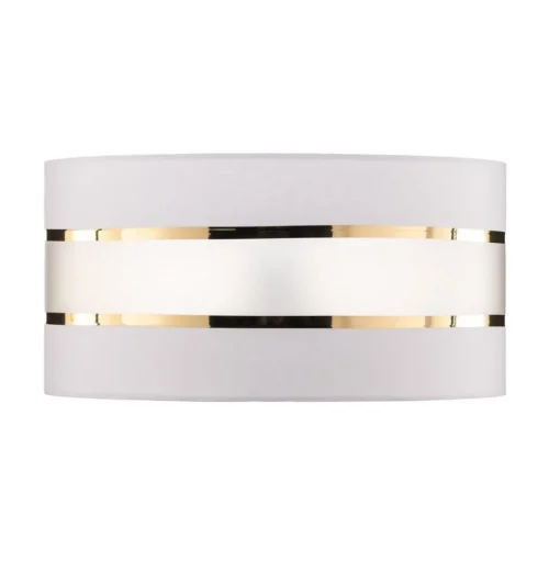 Lampenkap Helen E27 Ø40/hoogte 20cm wit/goud