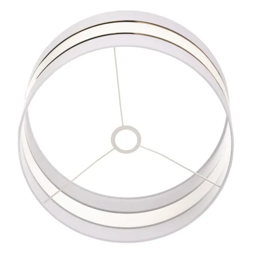 Lampenkap Helen E27 Ø40/hoogte 20cm wit/goud