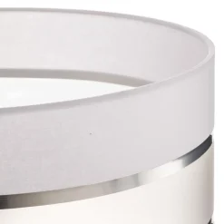 Lampenkap Helen E27 Ø40/hoogte 20cm wit/zilver