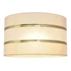 Lampenkap Helen E27 Ø25/hoogte 15 cm ecru-goud