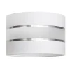 Lampenkap Helen E27 Ø25/hoogte 15cm wit/zilver