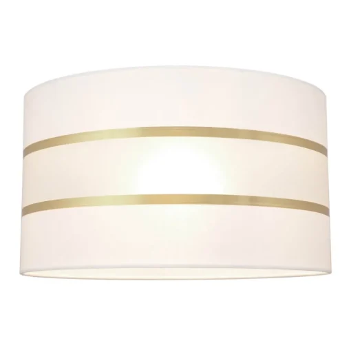 Lampenkap Helen E27 Ø35/hoogte 20 cm wit/goud