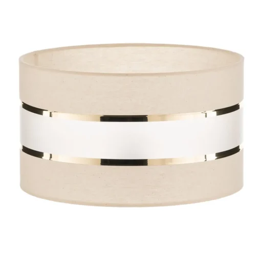 Lampenkap Helen E27 Ø35/hoogte20cm ecru/goud