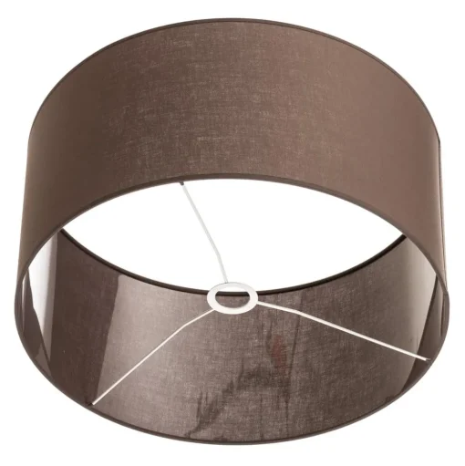 Lampenkap Roller, aardebruin, Ø 50 cm, hoogte 24 cm