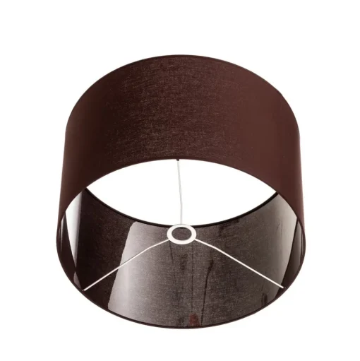 Lampenkap Roller, bruin, Ø 50 cm, hoogte 30 cm