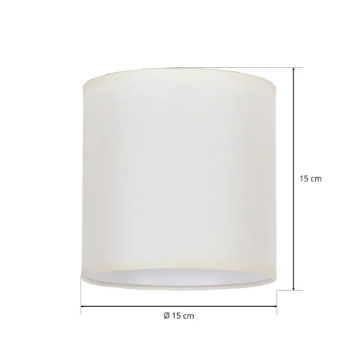 Lampenkap Roller ecru katoen Ø15cm hoogte 15cm