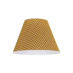 Lampenkap Sofia 26 cm, haasjespatroon geel