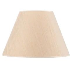 Lampenkap Sofia hoogte 31 cm, wit/goud gestreept