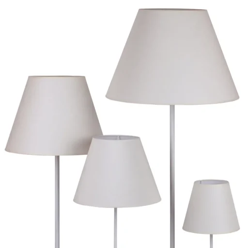 Lampenkap Sofia hoogte 31 cm, zwart/wit
